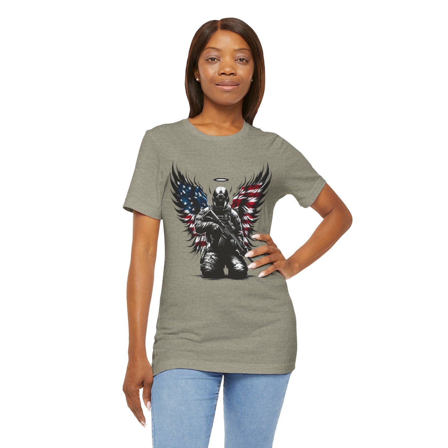 Patriotic Soldier with HaloT-shirt