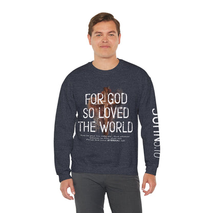 Heavenly Threads - Bible Verse Unisex Sweatshirt, Christian Apparel, Inspirational Jumper, Faith Crewneck, Religious Gift for Him or Her