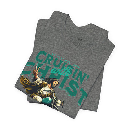 Christian Unisex Tee - Cruisin' with Christ Design