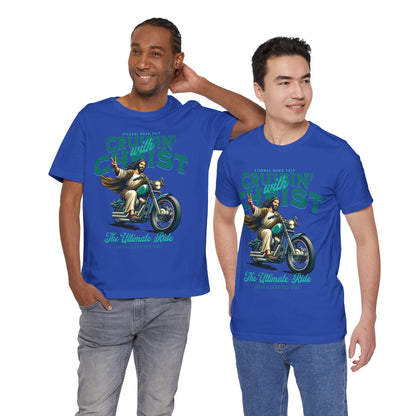 Christian Unisex Tee - Cruisin' with Christ Design