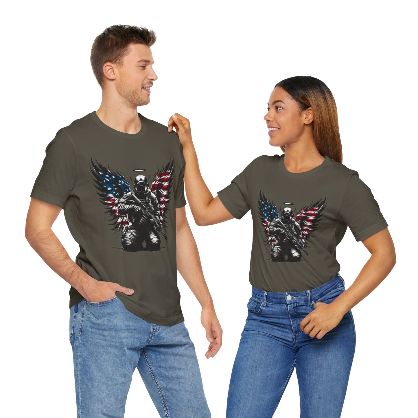 Patriotic Soldier with HaloT-shirt