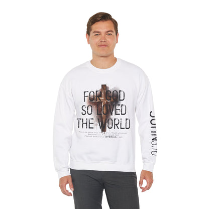 Heavenly Threads - Bible Verse Unisex Sweatshirt, Christian Apparel, Inspirational Jumper, Faith Crewneck, Religious Gift for Him or Her