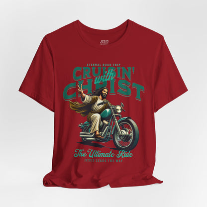 Christian Unisex Tee - Cruisin' with Christ Design