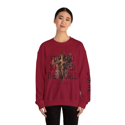 Heavenly Threads - Bible Verse Unisex Sweatshirt, Christian Apparel, Inspirational Jumper, Faith Crewneck, Religious Gift for Him or Her