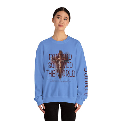 Heavenly Threads - Bible Verse Unisex Sweatshirt, Christian Apparel, Inspirational Jumper, Faith Crewneck, Religious Gift for Him or Her