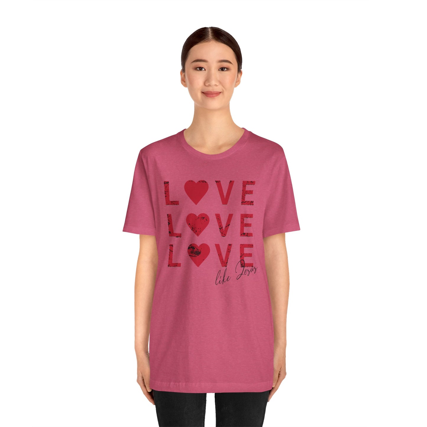 Love Like Jesus T-Shirt, Faith-Based Apparel, Christian Clothing, Inspirational Tee, Gift for Believers