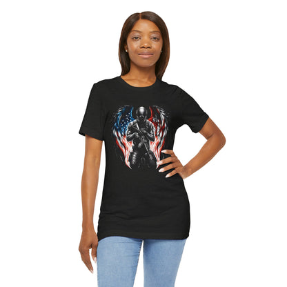 Patriotic Soldier with Angel Tee