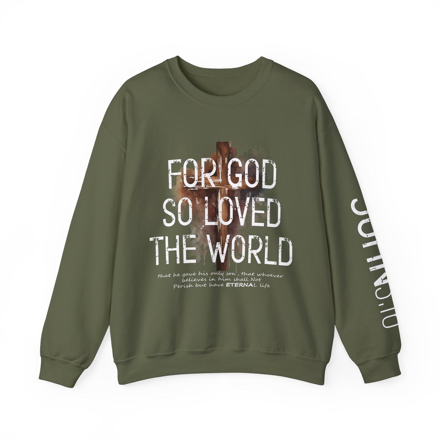 Heavenly Threads - Bible Verse Unisex Sweatshirt, Christian Apparel, Inspirational Jumper, Faith Crewneck, Religious Gift for Him or Her