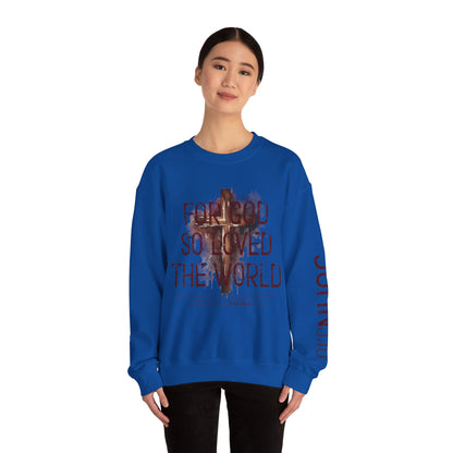 Heavenly Threads - Bible Verse Unisex Sweatshirt, Christian Apparel, Inspirational Jumper, Faith Crewneck, Religious Gift for Him or Her