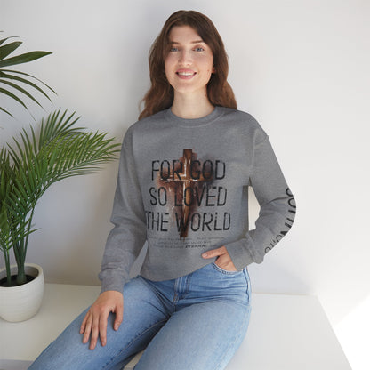 Heavenly Threads - Bible Verse Unisex Sweatshirt, Christian Apparel, Inspirational Jumper, Faith Crewneck, Religious Gift for Him or Her