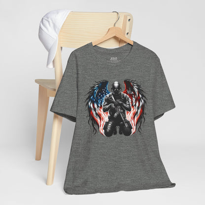 Patriotic Soldier with Angel Tee