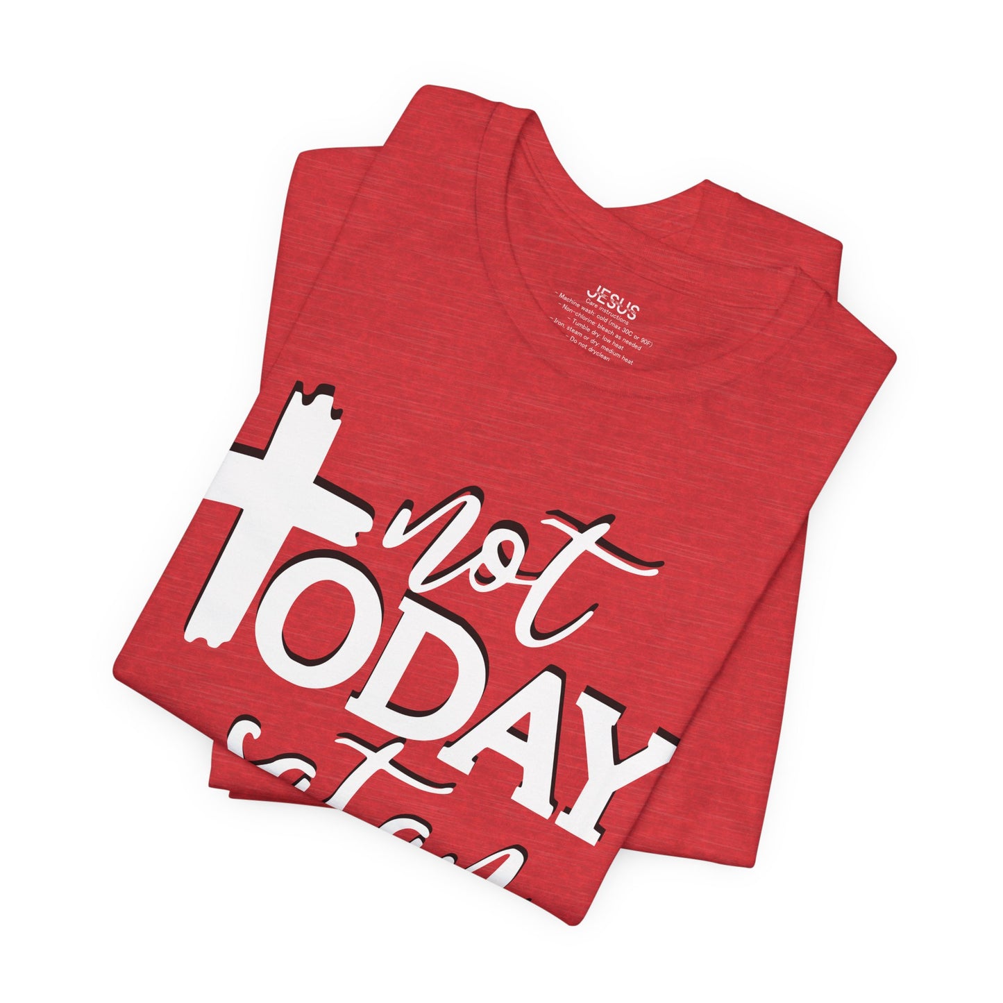 Bold Graphic Tee: Embrace the Sass with, "Not Today Satan" Graphic Tee, Funny T-Shirt, Vintage Tee, Sarcastic Shirt, Statement Tee