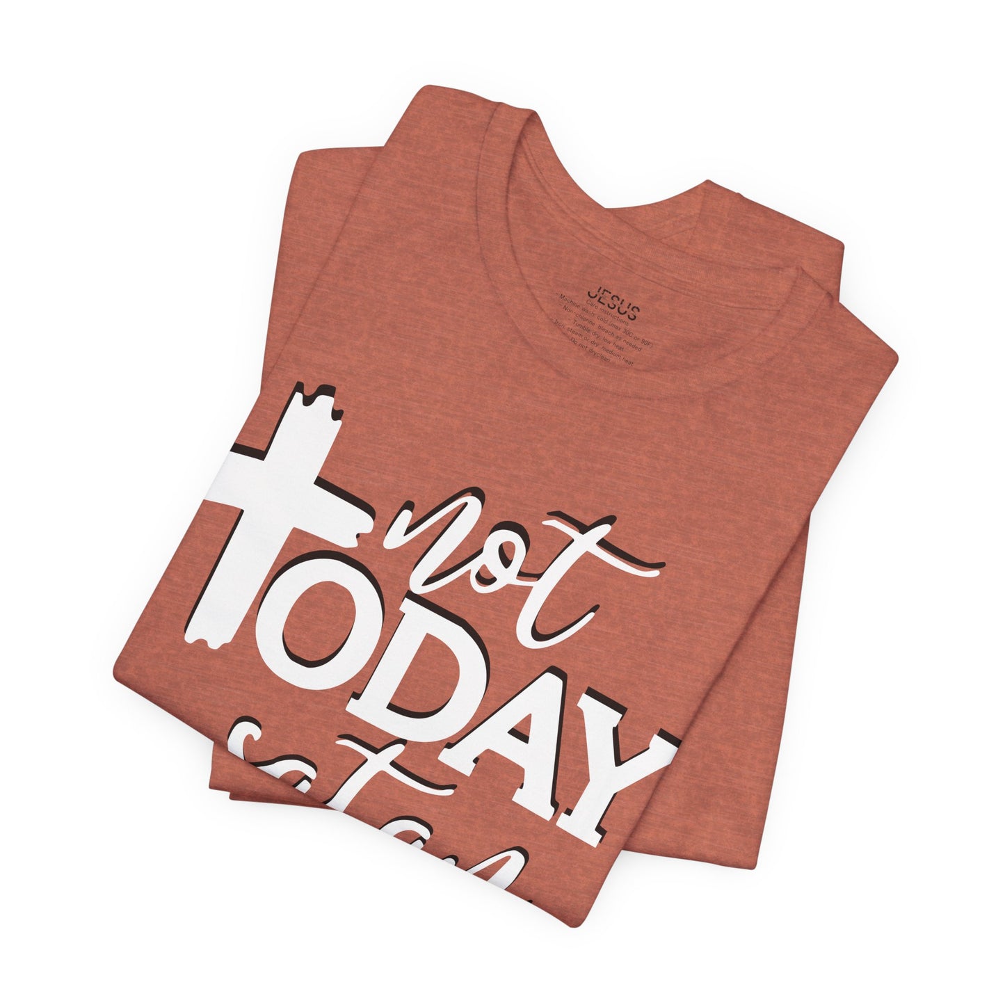 Bold Graphic Tee: Embrace the Sass with, "Not Today Satan" Graphic Tee, Funny T-Shirt, Vintage Tee, Sarcastic Shirt, Statement Tee