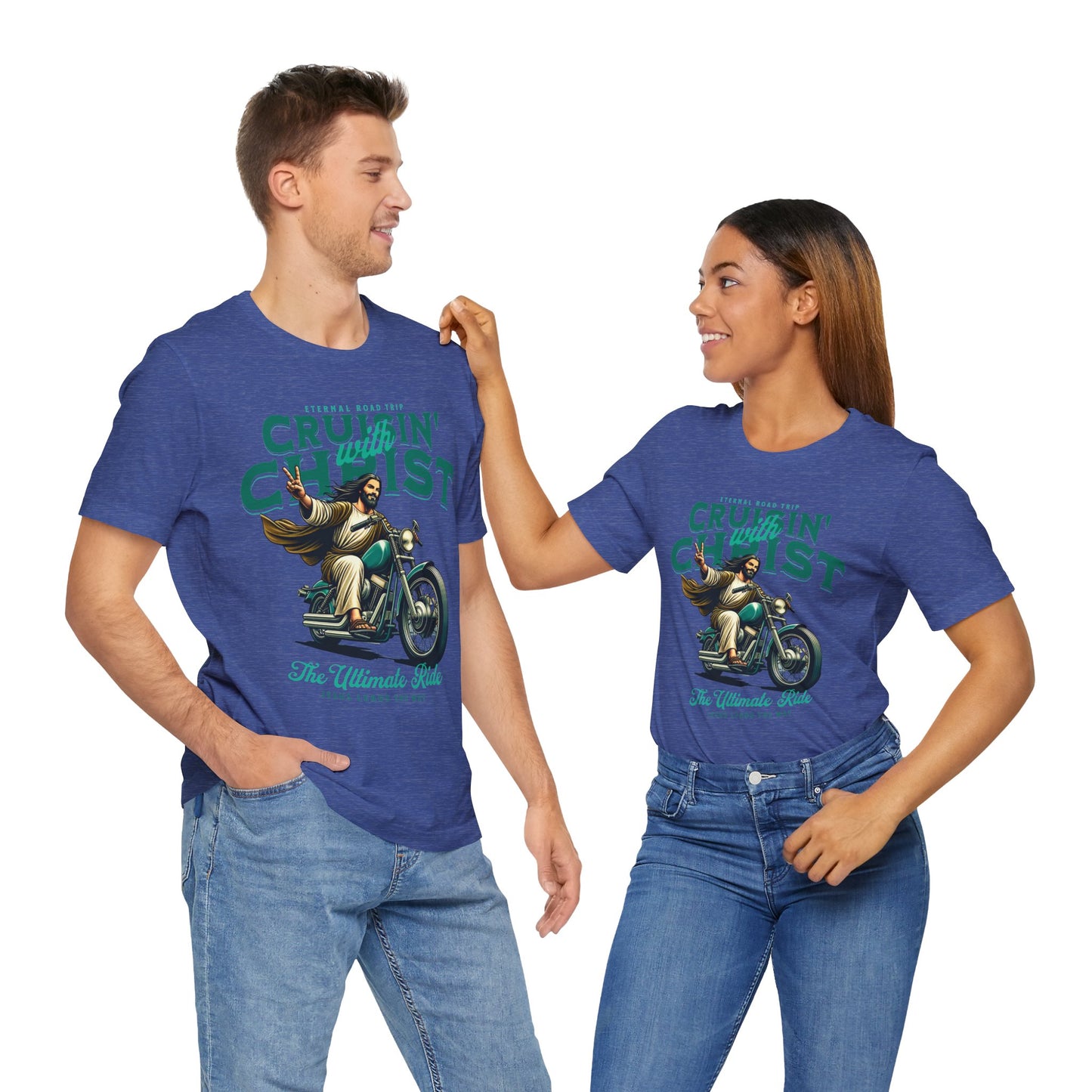 Christian Unisex Tee - Cruisin' with Christ Design