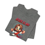 Jesus is my Valentine Great Gift for Him or Her Jersey Short Sleeve Tee, Love Tee, Romantic Shirt, Couples Shirt