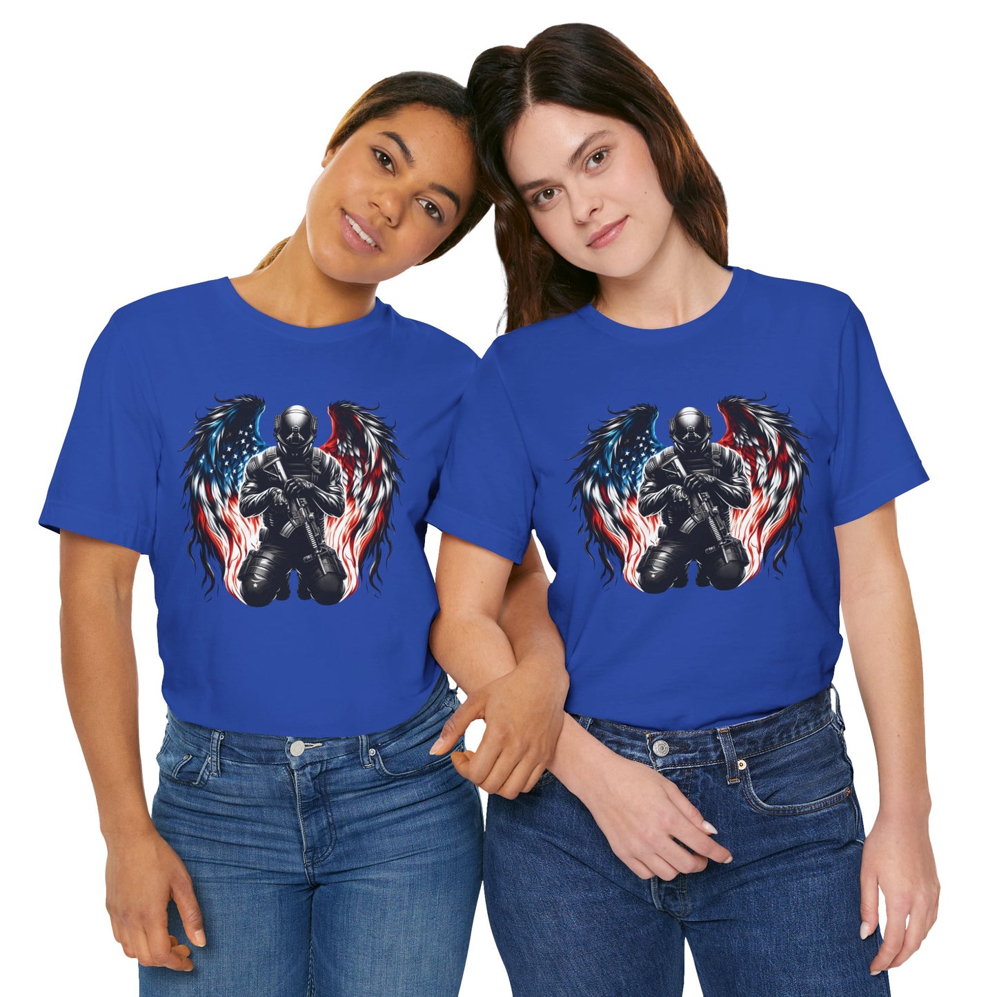 Patriotic Soldier with Angel Tee