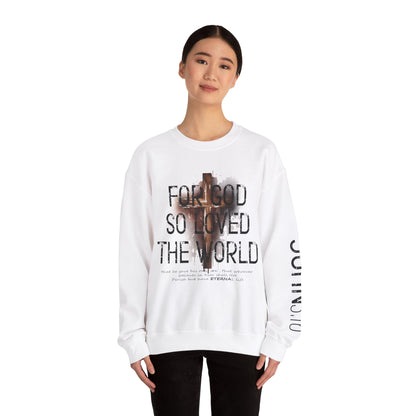 Heavenly Threads - Bible Verse Unisex Sweatshirt, Christian Apparel, Inspirational Jumper, Faith Crewneck, Religious Gift for Him or Her