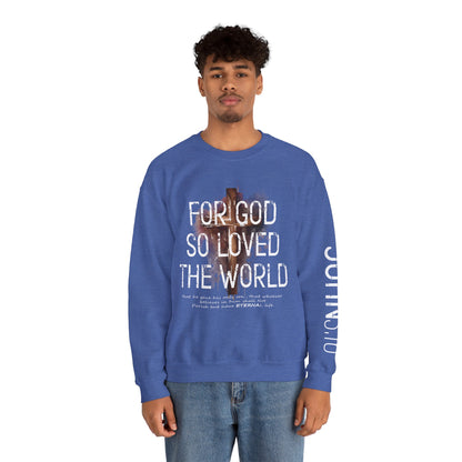 Heavenly Threads - Bible Verse Unisex Sweatshirt, Christian Apparel, Inspirational Jumper, Faith Crewneck, Religious Gift for Him or Her