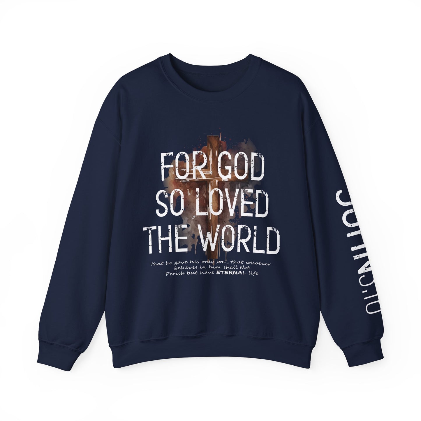 Heavenly Threads - Bible Verse Unisex Sweatshirt, Christian Apparel, Inspirational Jumper, Faith Crewneck, Religious Gift for Him or Her