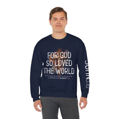 Heavenly Threads - Bible Verse Unisex Sweatshirt, Christian Apparel, Inspirational Jumper, Faith Crewneck, Religious Gift for Him or Her