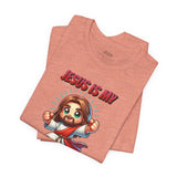 Jesus is my Valentine Great Gift for Him or Her Jersey Short Sleeve Tee, Love Tee, Romantic Shirt, Couples Shirt