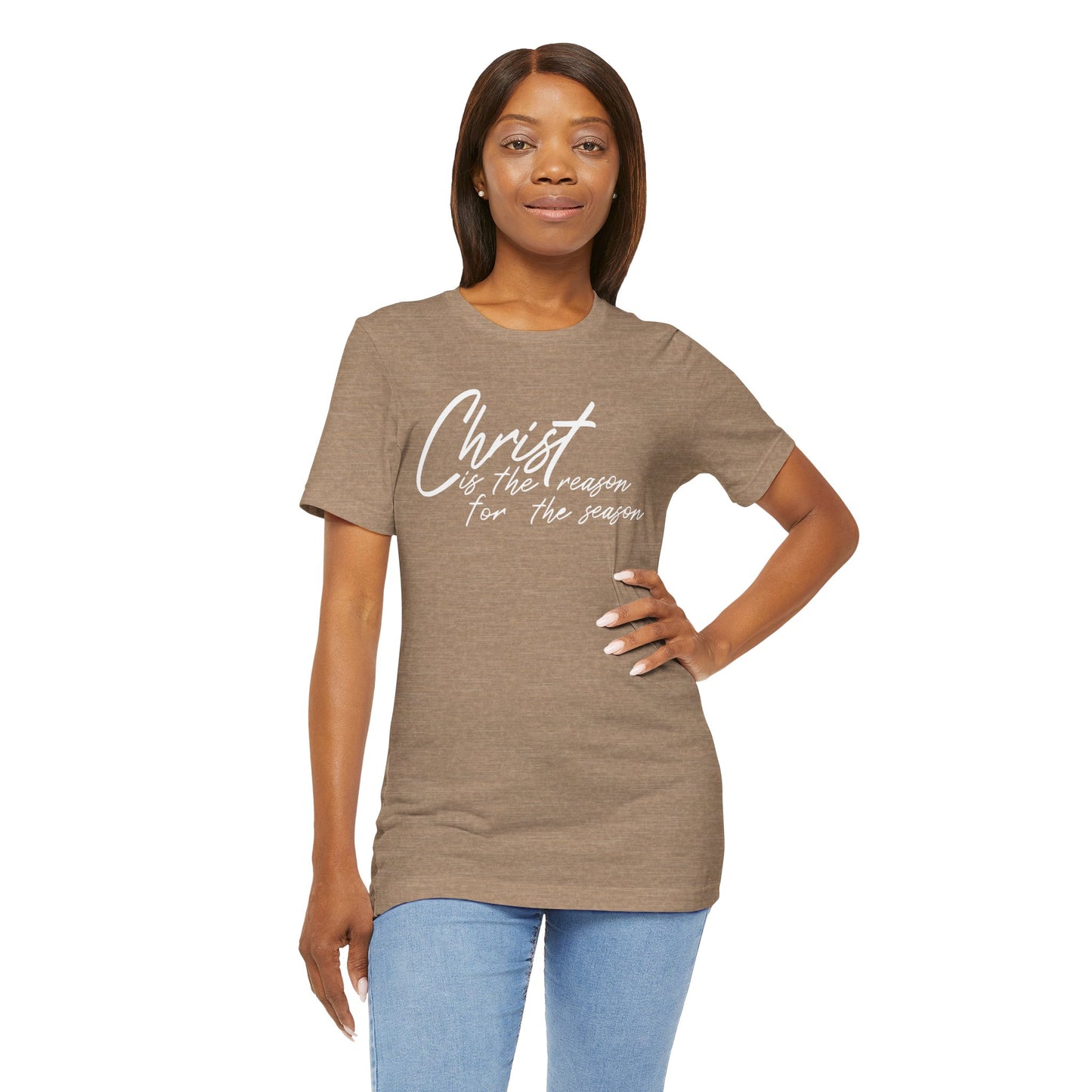 Wear Your Beliefs: Christ is the Reason Unisex Tee, Religious Short Sleeve T-Shirt, Inspirational Christian Clothing, Faith Tee