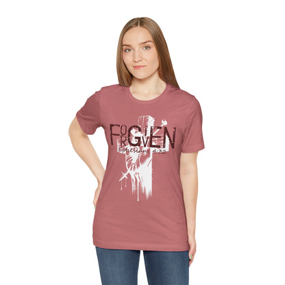 Forgiven Unisex Tee, Christian Shirt, Religious Gift, Faith Apparel, Men's Women's Tshirt