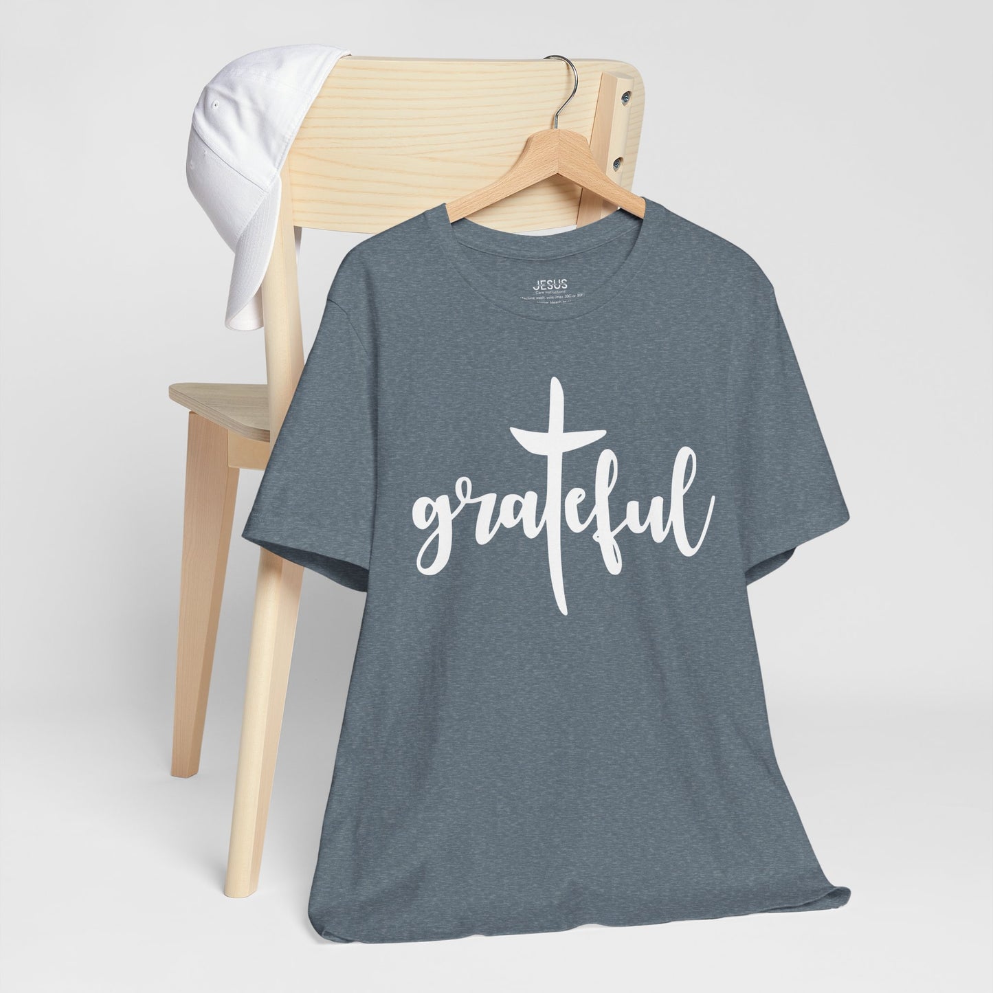 Grateful Cross Unisex Tee, Religious Shirt, Christian T-Shirt, Faith Apparel, Inspirational Top