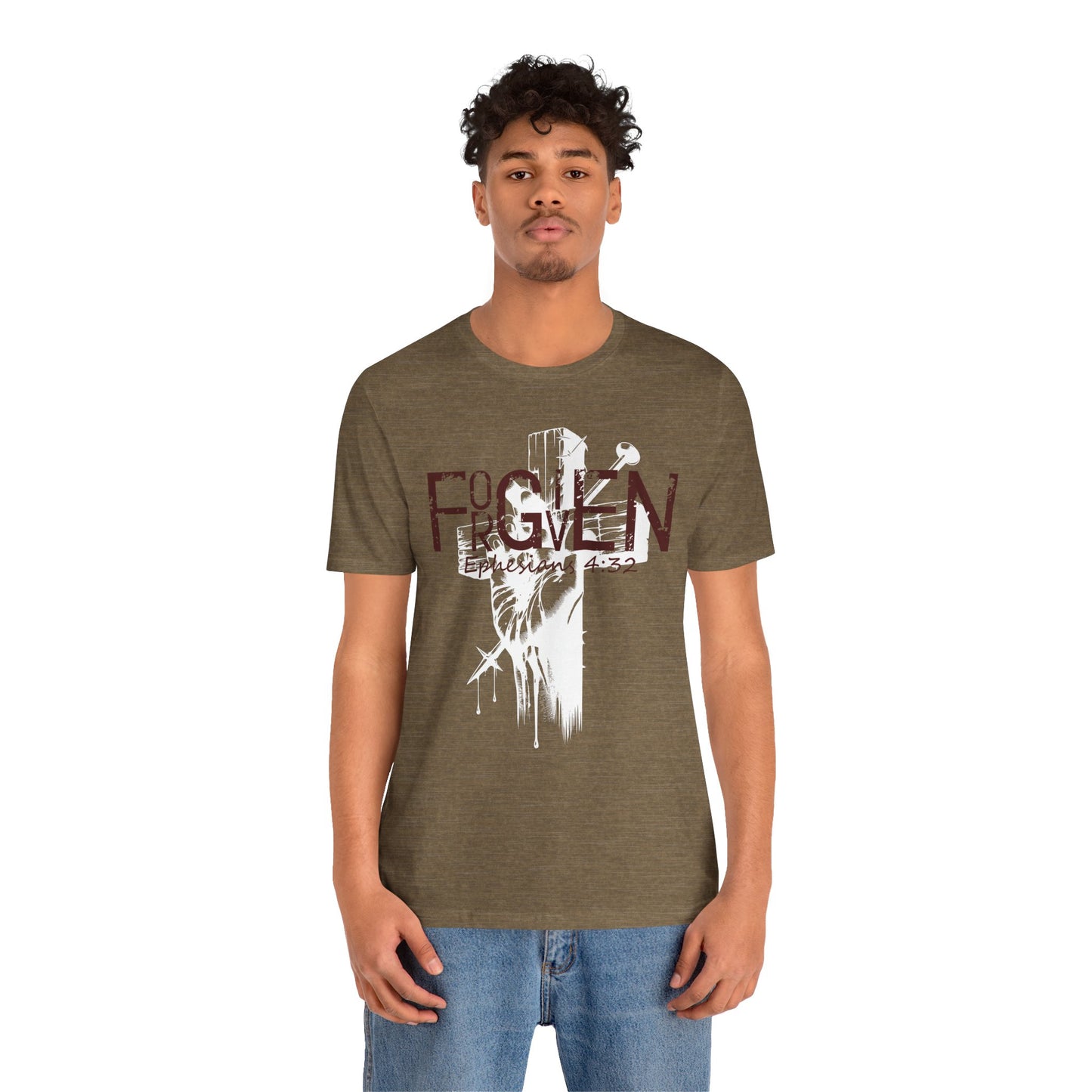 Forgiven Unisex Tee, Christian Shirt, Religious Gift, Faith Apparel, Men's Women's Tshirt