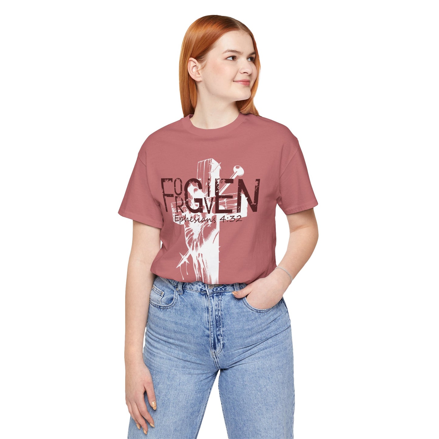 Forgiven Unisex Tee, Christian Shirt, Religious Gift, Faith Apparel, Men's Women's Tshirt