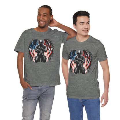 Patriotic Soldier with Angel Tee