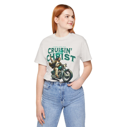 Christian Unisex Tee - Cruisin' with Christ Design