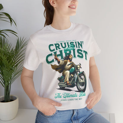 Christian Unisex Tee - Cruisin' with Christ Design