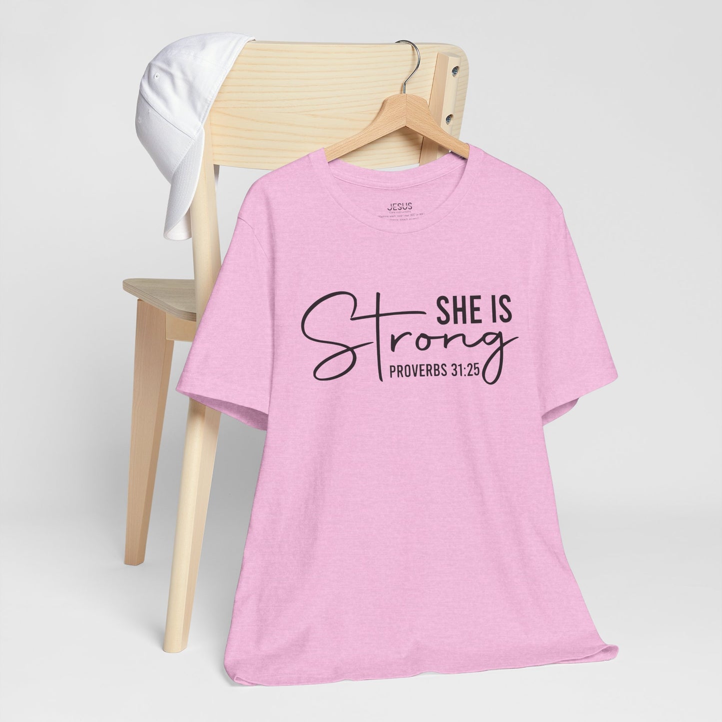 She is Strong Unisex Tee, Empowering Tshirt, Feminist Shirt, Inspirational Top, Gender Neutral Apparel