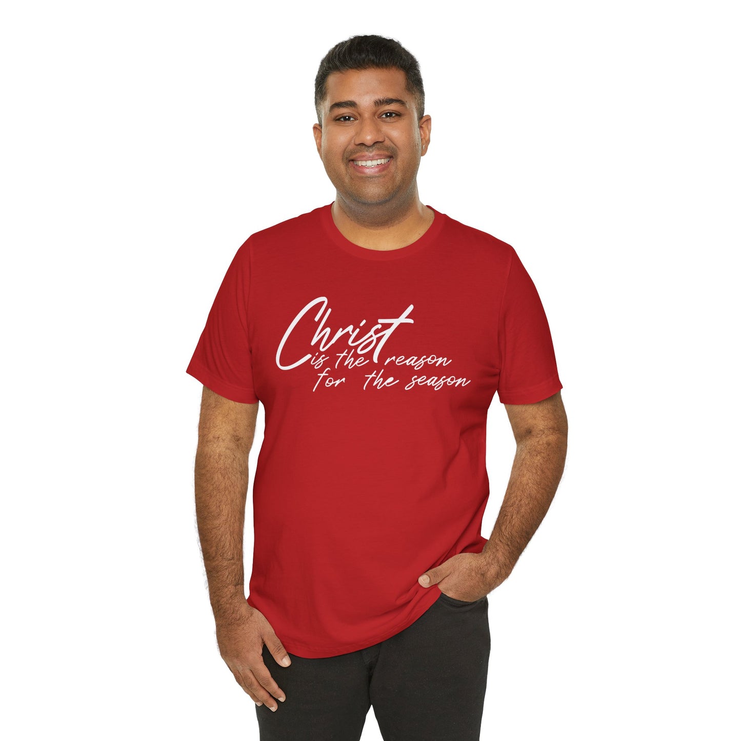 Wear Your Beliefs: Christ is the Reason Unisex Tee, Religious Short Sleeve T-Shirt, Inspirational Christian Clothing, Faith Tee