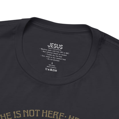Christian Easter Tee, Religious Resurrection Shirt, He Has Risen, Unisex T-shirt, Inspirational Apparel, Biblical Quote Top