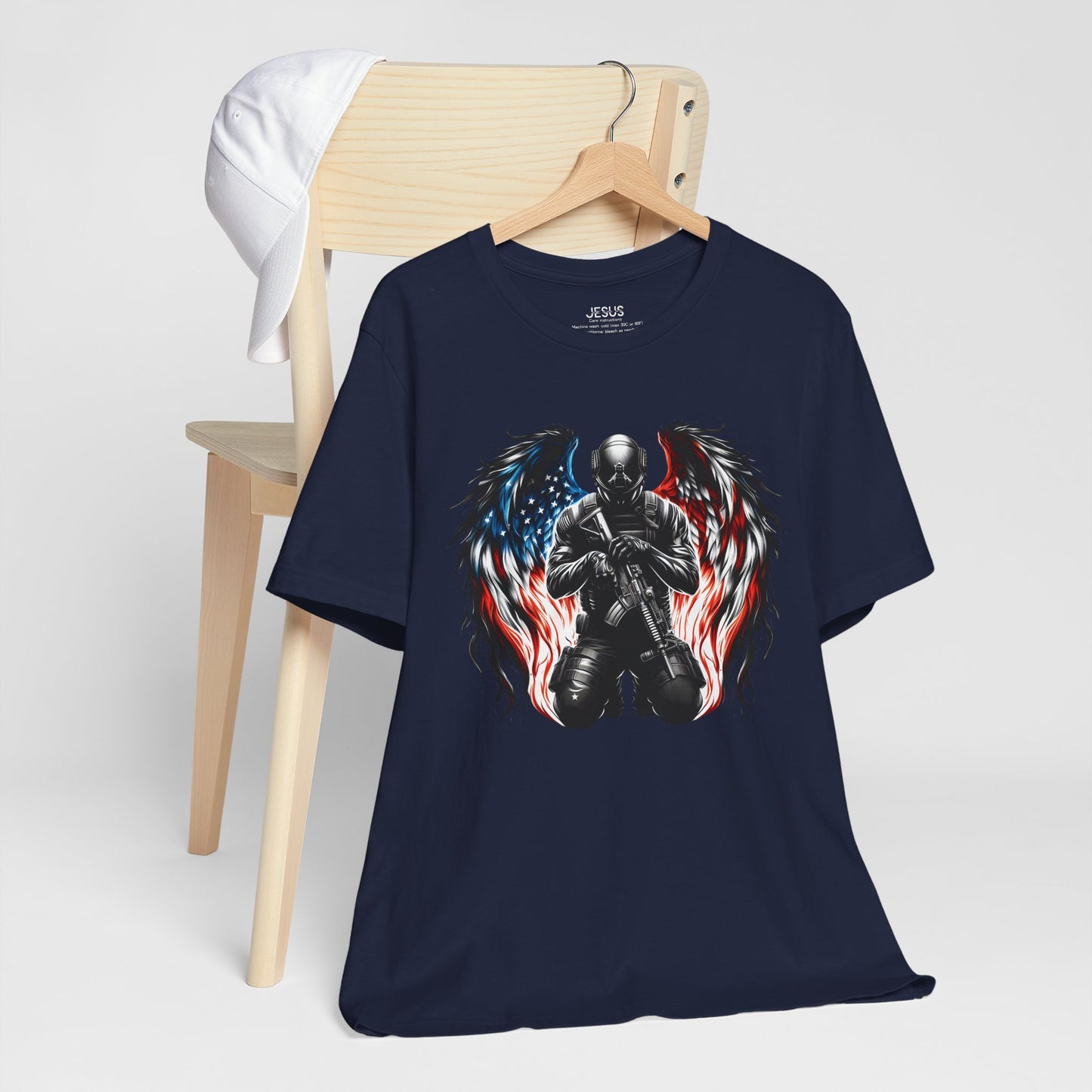 Patriotic Soldier with Angel Tee