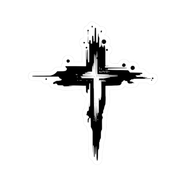 Stickers - Cross Water Mark Design for Faithful Christians