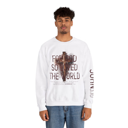 Heavenly Threads - Bible Verse Unisex Sweatshirt, Christian Apparel, Inspirational Jumper, Faith Crewneck, Religious Gift for Him or Her