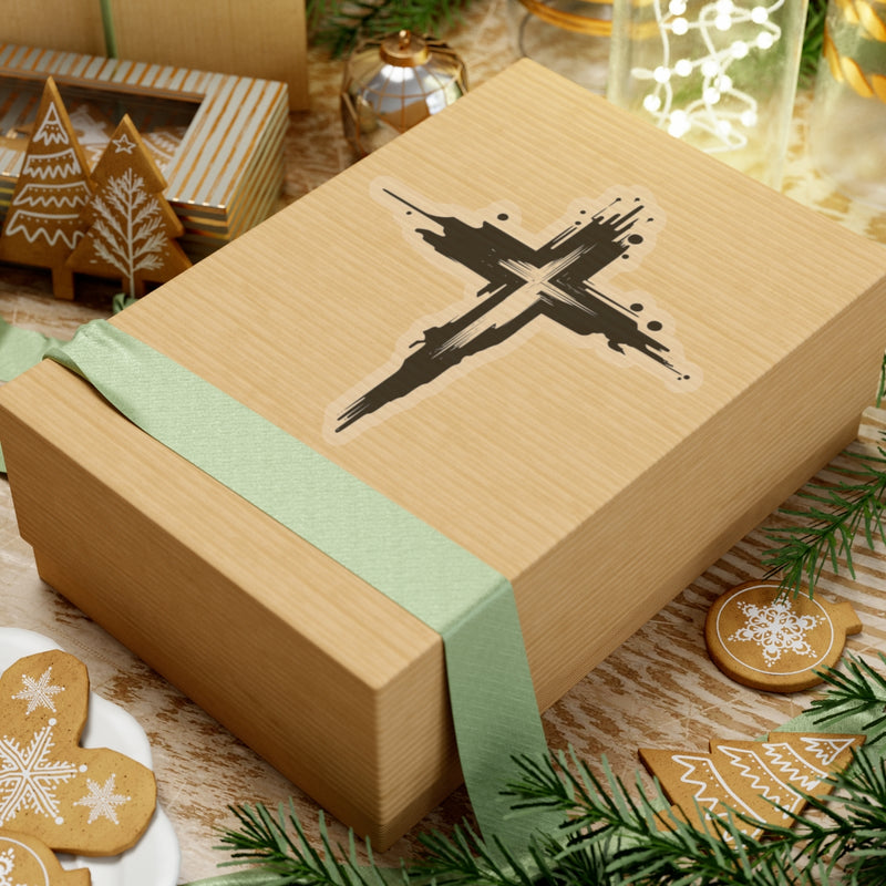 Stickers - Cross Water Mark Design for Faithful Christians