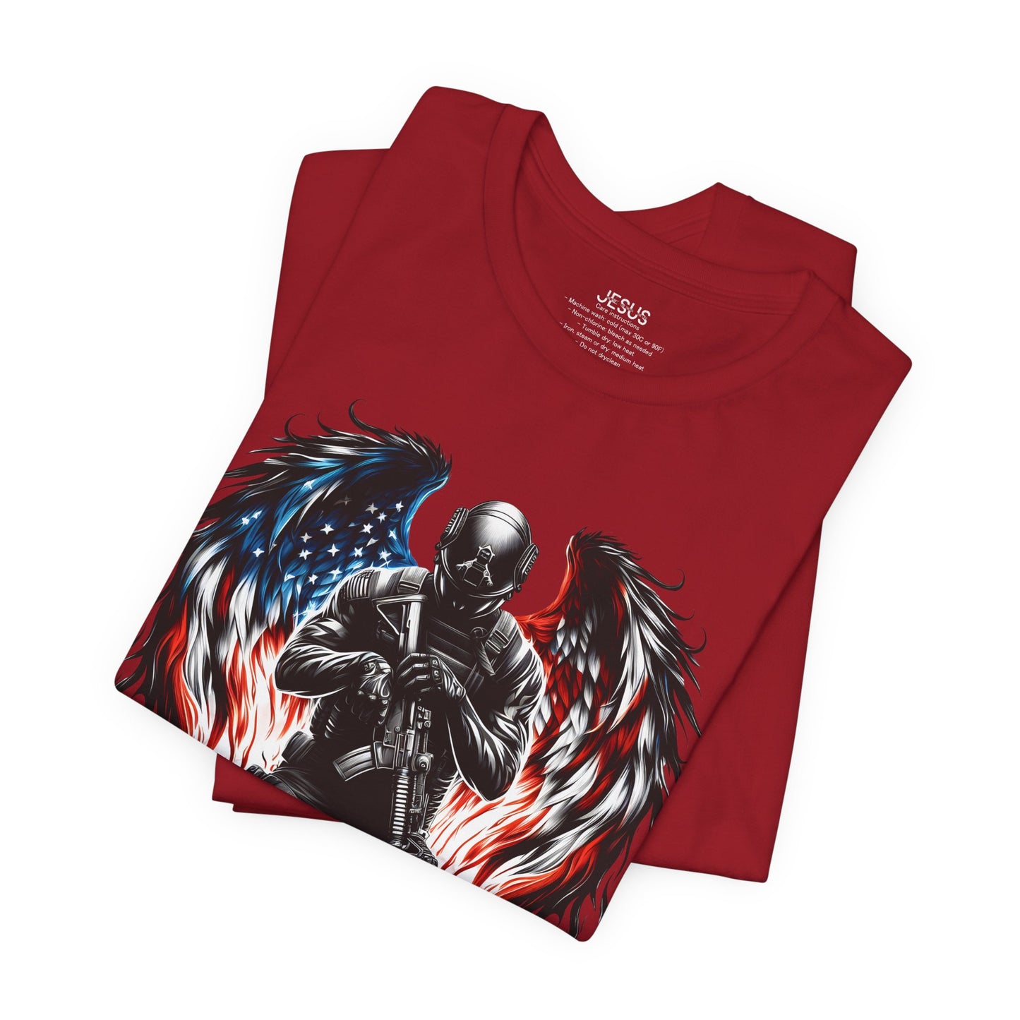 Patriotic Soldier with Angel Tee