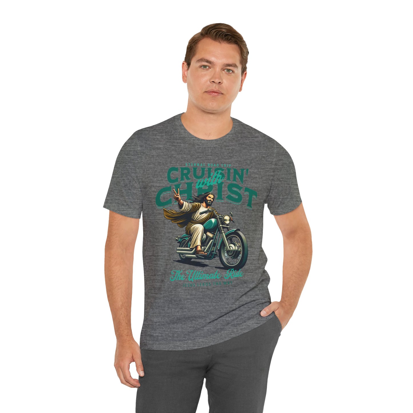 Christian Unisex Tee - Cruisin' with Christ Design