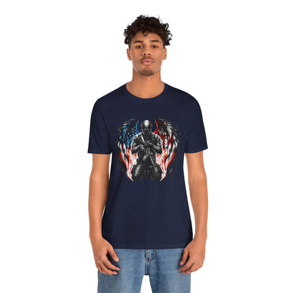 Patriotic Soldier with Angel Tee