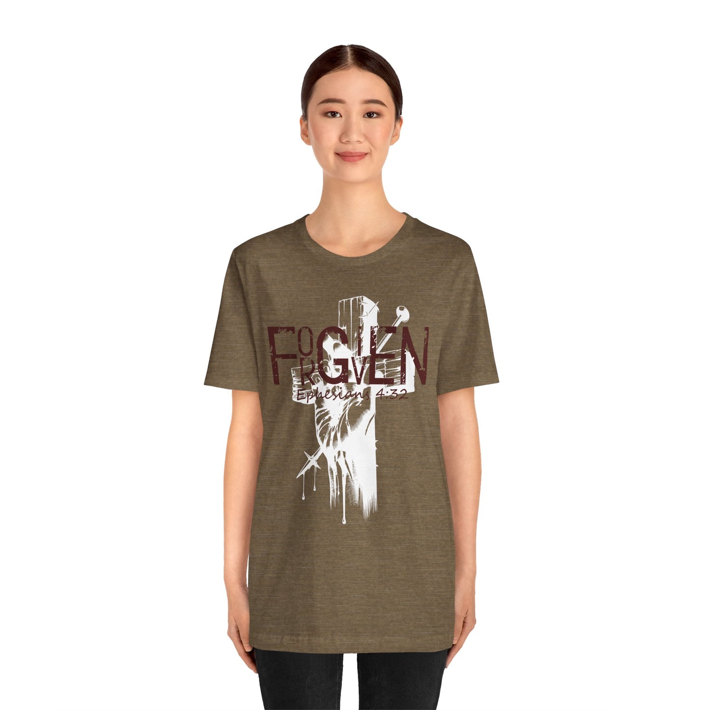 Forgiven Unisex Tee, Christian Shirt, Religious Gift, Faith Apparel, Men's Women's Tshirt