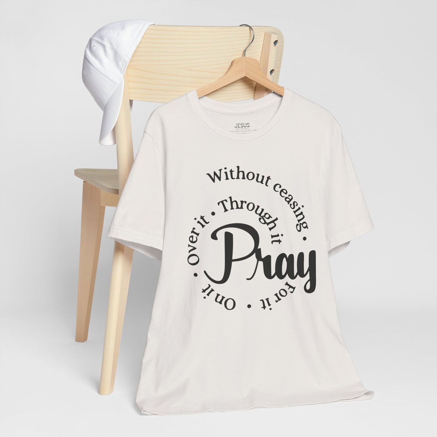 Pray Through It Unisex T-Shirt, Inspirational Graphic Tee, Religious Shirt, Christian Gift, Meditation Top