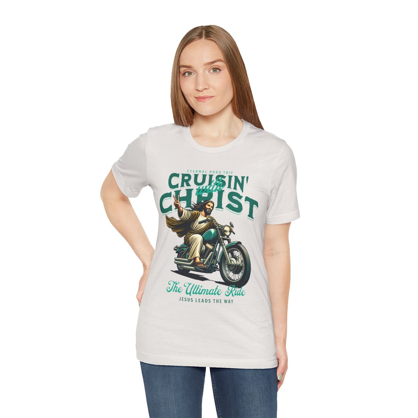 Christian Unisex Tee - Cruisin' with Christ Design