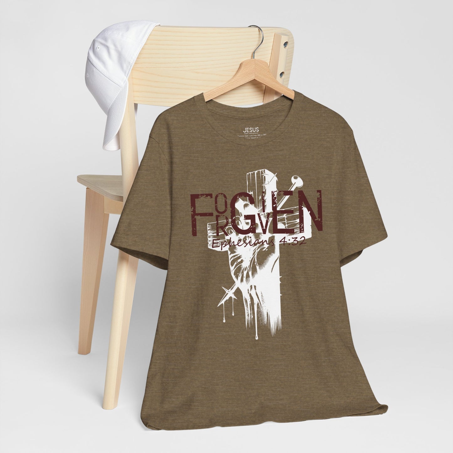 Forgiven Unisex Tee, Christian Shirt, Religious Gift, Faith Apparel, Men's Women's Tshirt