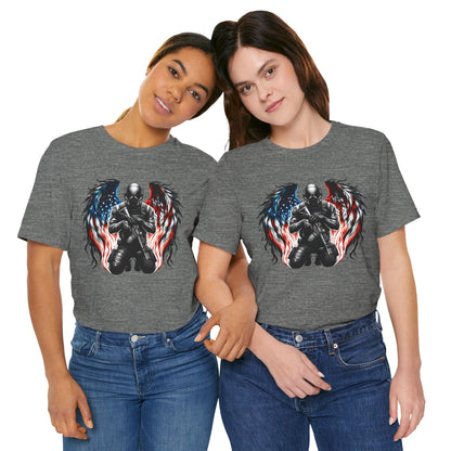 Patriotic Soldier with Angel Tee