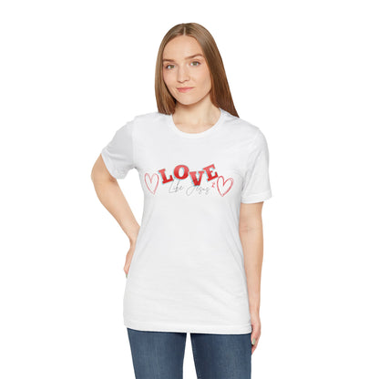 Love Like Jesus T-Shirt, Christian Religious Tee, Inspirational Shirt, Faith Gift, Unisex Jersey, Short Sleeve Top