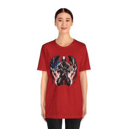 Patriotic Soldier with Angel Tee